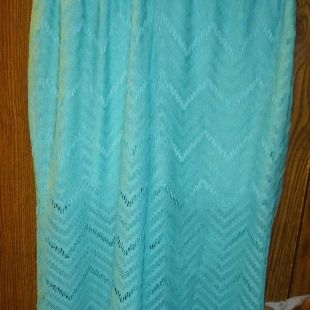 Blue lace pants